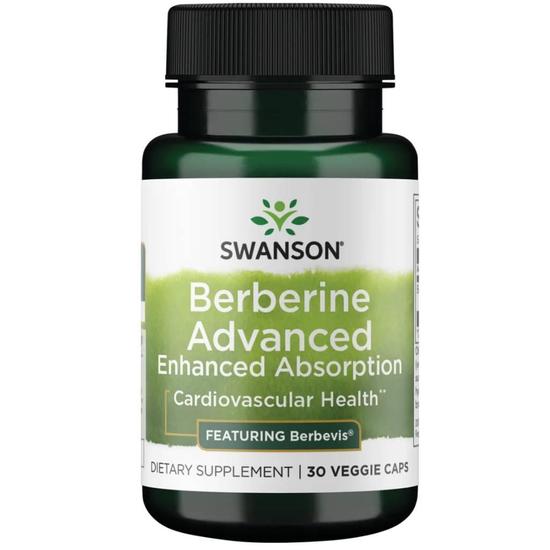 Swanson Berberine Advanced Enhanced Absorption Capsules 30 Capsules