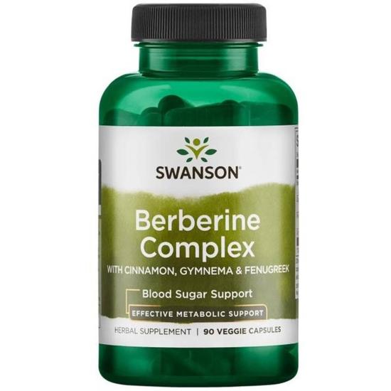 Swanson Berberine Complex With Cinnamon Gymnema & Fenugreek Capsules 90 Capsules