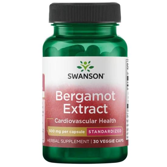 Swanson Bergamot Extract 500mg Capsules 30 Capsules