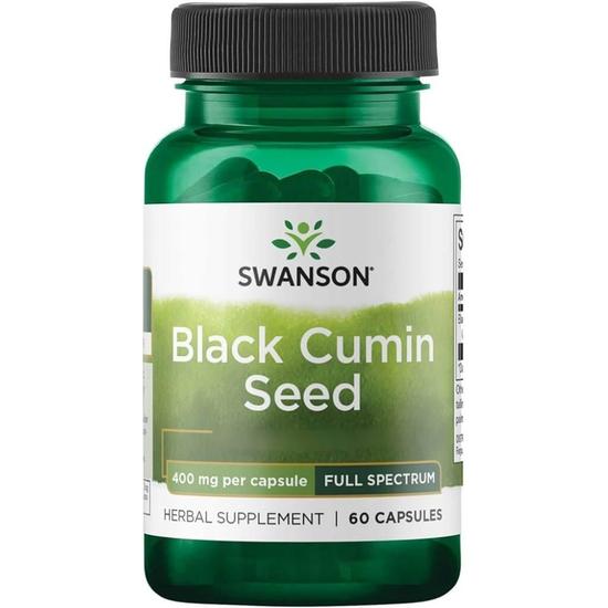 Swanson Black Cumin Seed 400mg Capsules 60 Capsules