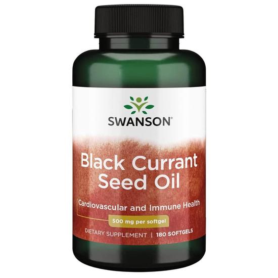 Swanson Black Currant Seed Oil 500mg Softgels 180 Softgels