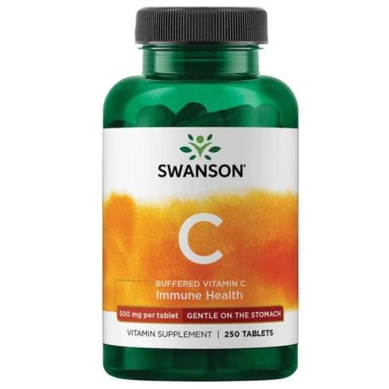 Swanson Buffered Vitamin C 500mg Tablets 250 Tablets