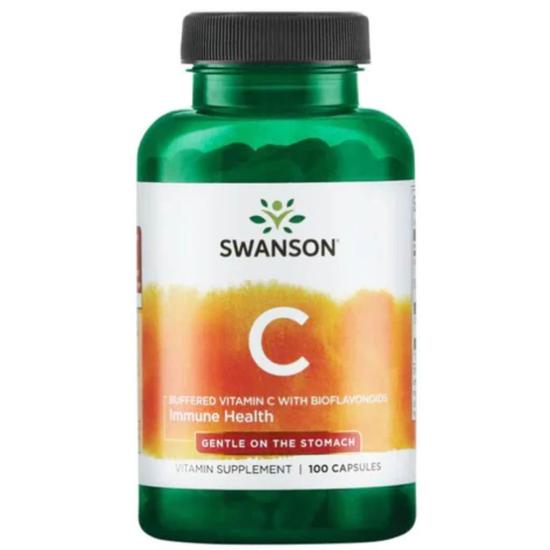 Swanson Buffered Vitamin C With Bioflavonoids Capsules 100 Capsules