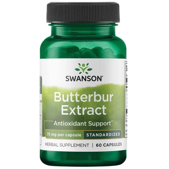 Swanson Butterbur Extract 75mg Capsules 60 Capsules