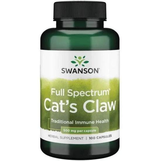 Swanson Cat's Claw 500mg Capsules 100 Capsules