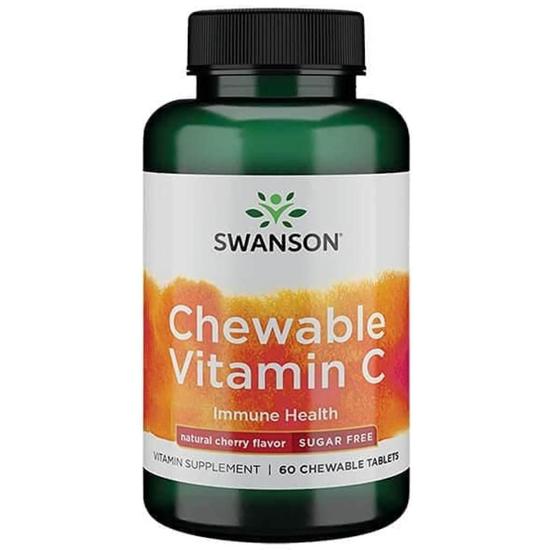 Swanson Chewable Vitamin C Natural Cherry Flavour Chewables 60 chewables