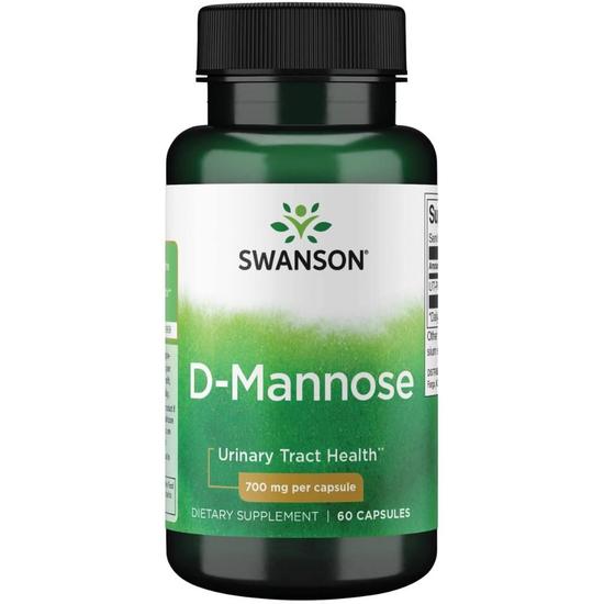 Swanson D-Mannose 700mg Capsules 60 Capsules