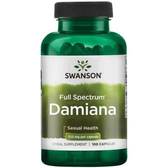 Swanson Damiana 510mg Capsules 100 Capsules