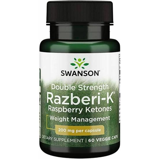 Swanson Double Strength Razberi-K 200mg Capsules 60 Capsules