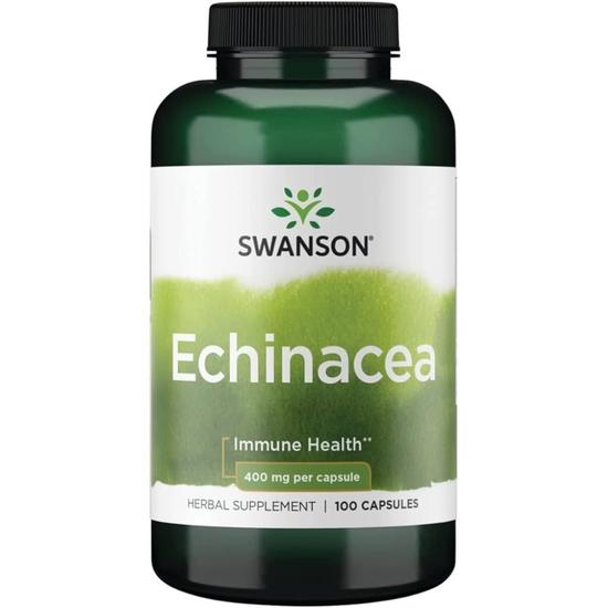 Swanson Echinacea 400mg Capsules 100 Capsules