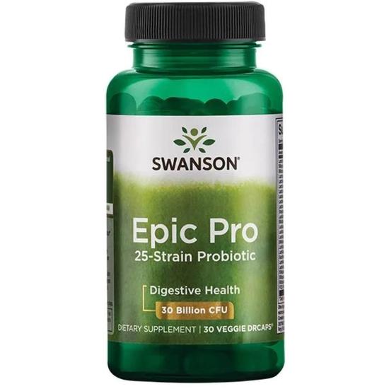 Swanson Epic Pro 25-Strain Probiotic Capsules 30 Capsules