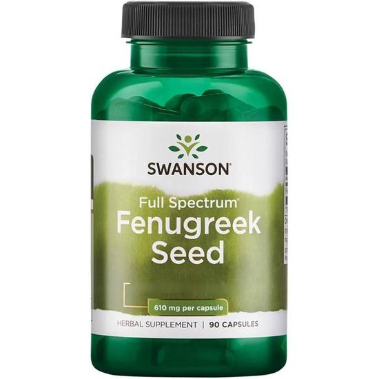 Swanson Fenugreek Seed 610mg Capsules 90 Capsules