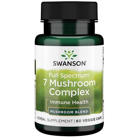 Swanson Full Spectrum 7 Mushroom Complex Capsules 60 Capsules