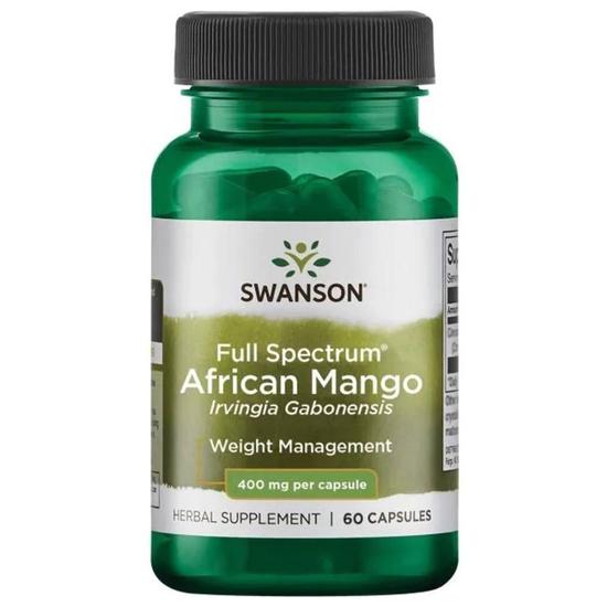 Swanson Full Spectrum African Mango Irvingia Gabonensis 400mg Capsules 60 Capsules