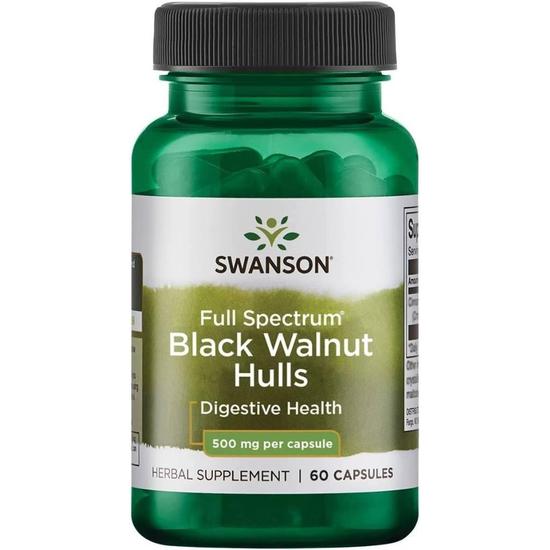 Swanson Full Spectrum Black Walnut Hulls 500mg Capsules 60 Capsules