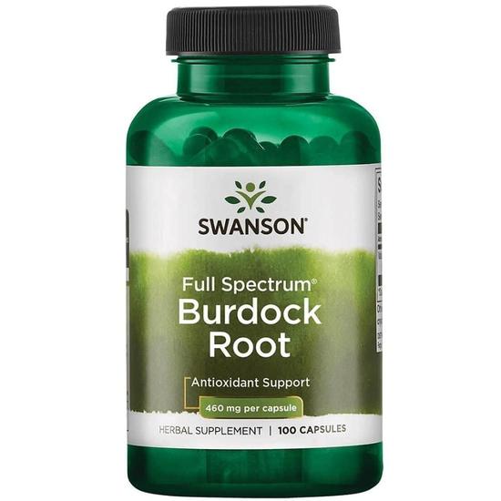 Swanson Full Spectrum Burdock Root 460mg Capsules 100 Capsules