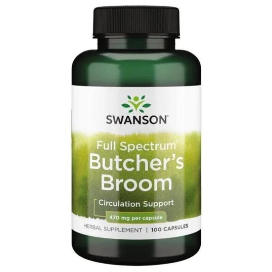 Swanson Full Spectrum Butcher's Broom 470mg Capsules 100 Capsules