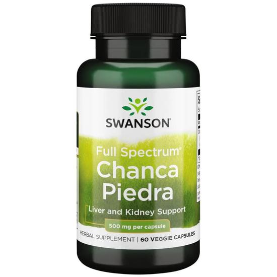 Swanson Full Spectrum Chanca Piedra 500mg Capsules 60 Capsules