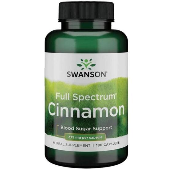 Swanson Full Spectrum Cinnamon 375mg Capsules 180 Capsules