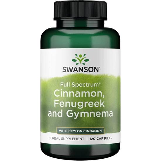 Swanson Full Spectrum Cinnamon Fenugreek & Gymnema Capsules 120 Capsules