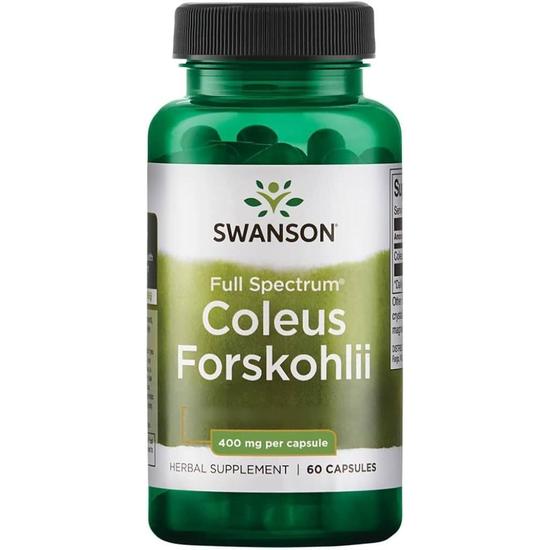 Swanson Full Spectrum Coleus Forskohlii 400mg Capsules 60 Capsules