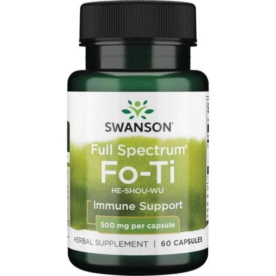 Swanson Full Spectrum Fo-Ti 500mg Capsules 60 Capsules