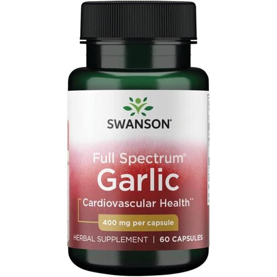 Swanson Full Spectrum Garlic 400mg Capsules 60 Capsules