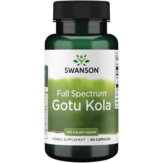 Swanson Full Spectrum Gotu Kola 435mg Capsules 60 Capsules