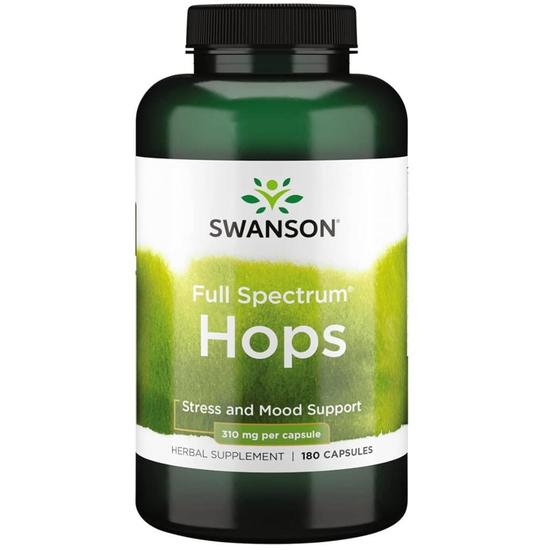 Swanson Full Spectrum Hops 620mg Capsules 180 Capsules