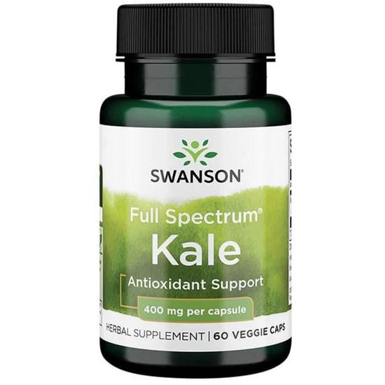 Swanson Full Spectrum Kale 400mg Capsules 60 Capsules