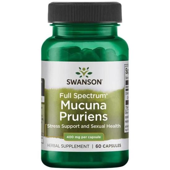 Swanson Full Spectrum Mucuna Pruriens 400mg Capsules 60 Capsules