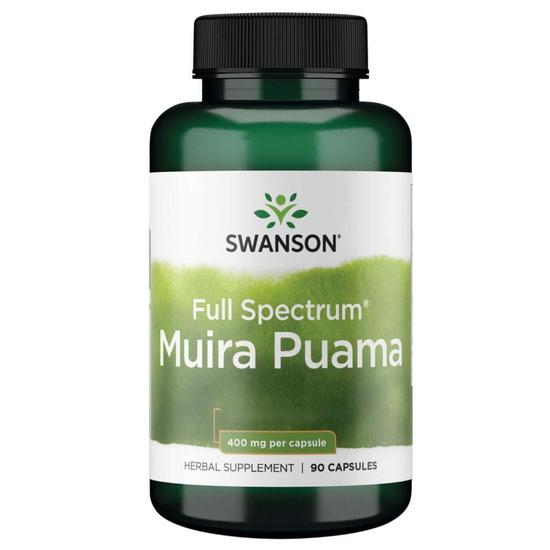 Swanson Full Spectrum Muira Puama 400mg Capsules 90 Capsules