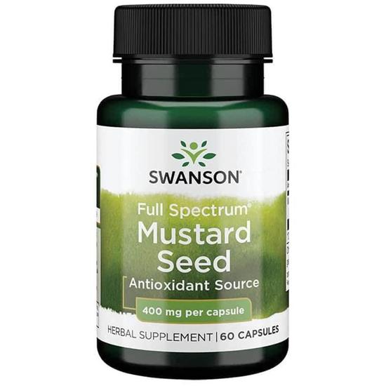 Swanson Full Spectrum Mustard Seed 400mg Capsules 60 Capsules