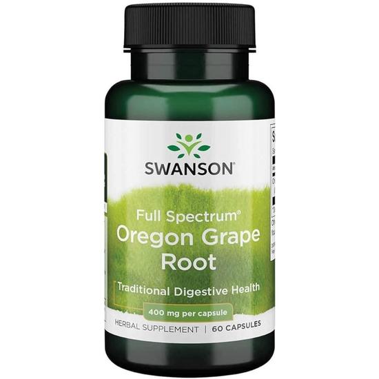 Swanson Full Spectrum Oregon Grape Root 400mg Capsules 60 Capsules