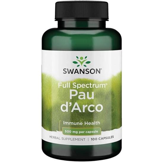 Swanson Full Spectrum Pau d'Arco 500mg Capsules 100 Capsules