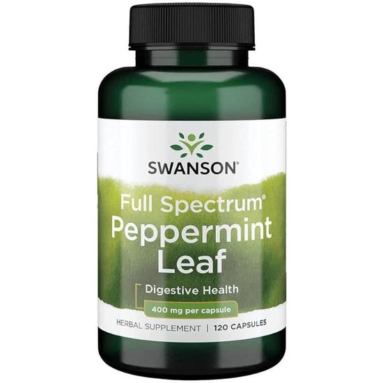 Swanson Full Spectrum Peppermint Leaf 400mg Capsules 120 Capsules