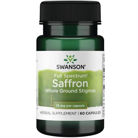 Swanson Full Spectrum Saffron 15mg Capsules 60 Capsules