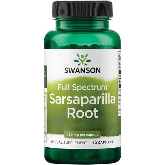 Swanson Full Spectrum Sarsaparilla Root 450mg Capsules 60 Capsules