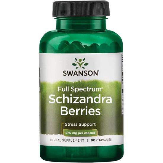 Swanson Full Spectrum Schizandra Berries 525mg Capsules 90 Capsules