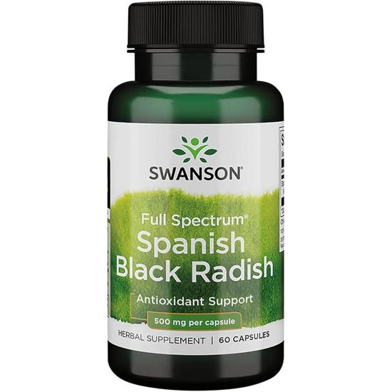 Swanson Full Spectrum Spanish Black Radish 500mg Capsules 60 Capsules