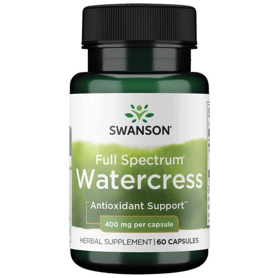 Swanson Full Spectrum Watercress 400mg Capsules 60 Capsules