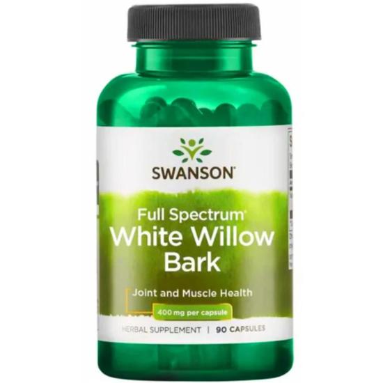 Swanson Full Spectrum White Willow Bark 400mg Capsules 90 Capsules