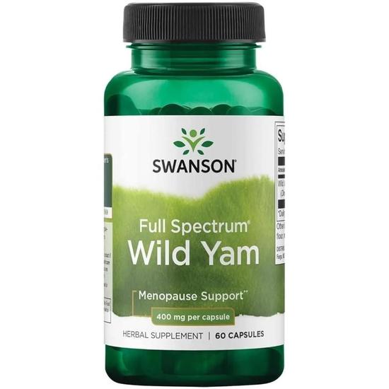 Swanson Full Spectrum Wild Yam 400mg Capsules 60 Capsules