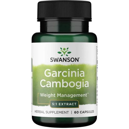 Swanson Garcinia Cambogia 5:1 Extract 80mg Capsules 60 Capsules