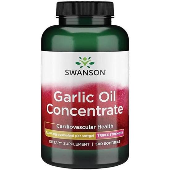 Swanson Garlic Oil Concentrate 1500mg Softgels 500 Softgels