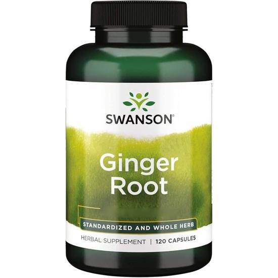 Swanson Ginger Root Capsules 120 Capsules