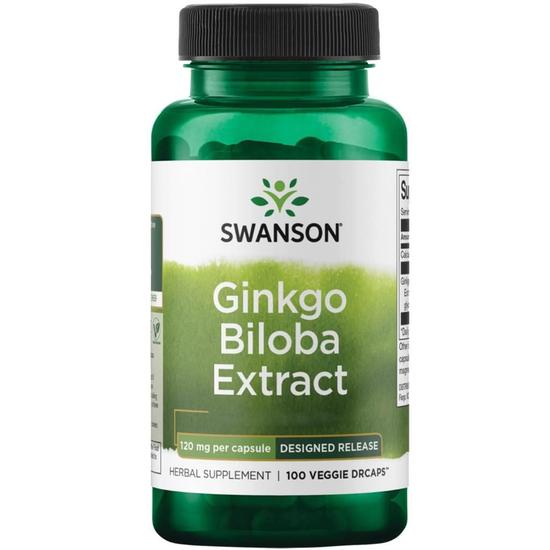 Swanson Ginkgo Biloba Extract 120mg Capsules 100 Capsules