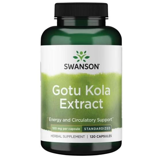 Swanson Gotu Kola Extract 100mg Capsules 120 Capsules