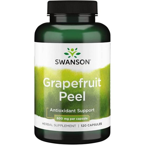 Swanson Grapefruit Peel 600mg Capsules 120 Capsules