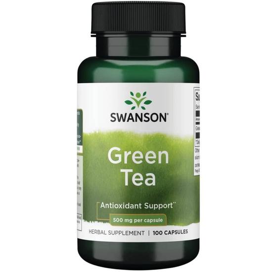 Swanson Green Tea 500mg Capsules 100 Capsules